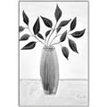 Picture of Black Vase Botanical I _GroupedProduct_Rectangle_Portrait_Canvas_Framed_