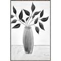 Picture of Black Vase Botanical I _GroupedProduct_Rectangle_Portrait_Canvas_Framed_