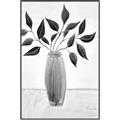 Picture of Black Vase Botanical I _GroupedProduct_Rectangle_Portrait_Canvas_Framed_