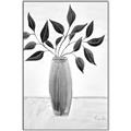 Picture of Black Vase Botanical I _GroupedProduct_Rectangle_Portrait_Canvas_Framed_