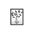 Picture of Black Vase Botanical II _GroupedProduct_Rectangle_Portrait_Canvas_Framed_