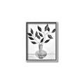 Picture of Black Vase Botanical II _GroupedProduct_Rectangle_Portrait_Canvas_Framed_