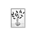 Picture of Black Vase Botanical II _GroupedProduct_Rectangle_Portrait_Canvas_Framed_