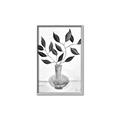 Picture of Black Vase Botanical II _GroupedProduct_Rectangle_Portrait_Canvas_Framed_