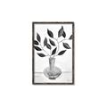 Picture of Black Vase Botanical II _GroupedProduct_Rectangle_Portrait_Canvas_Framed_