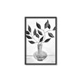 Picture of Black Vase Botanical II _GroupedProduct_Rectangle_Portrait_Canvas_Framed_