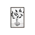 Picture of Black Vase Botanical II _GroupedProduct_Rectangle_Portrait_Canvas_Framed_