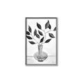 Picture of Black Vase Botanical II _GroupedProduct_Rectangle_Portrait_Canvas_Framed_