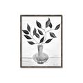 Picture of Black Vase Botanical II _GroupedProduct_Rectangle_Portrait_Canvas_Framed_