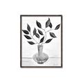 Picture of Black Vase Botanical II _GroupedProduct_Rectangle_Portrait_Canvas_Framed_