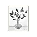 Picture of Black Vase Botanical II _GroupedProduct_Rectangle_Portrait_Canvas_Framed_