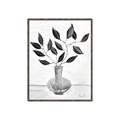 Picture of Black Vase Botanical II _GroupedProduct_Rectangle_Portrait_Canvas_Framed_