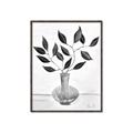 Picture of Black Vase Botanical II _GroupedProduct_Rectangle_Portrait_Canvas_Framed_