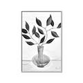 Picture of Black Vase Botanical II _GroupedProduct_Rectangle_Portrait_Canvas_Framed_
