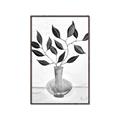 Picture of Black Vase Botanical II _GroupedProduct_Rectangle_Portrait_Canvas_Framed_