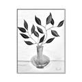 Picture of Black Vase Botanical II _GroupedProduct_Rectangle_Portrait_Canvas_Framed_
