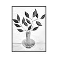 Picture of Black Vase Botanical II _GroupedProduct_Rectangle_Portrait_Canvas_Framed_