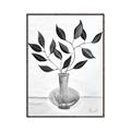 Picture of Black Vase Botanical II _GroupedProduct_Rectangle_Portrait_Canvas_Framed_