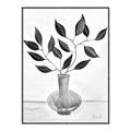 Picture of Black Vase Botanical II _GroupedProduct_Rectangle_Portrait_Canvas_Framed_