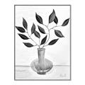 Picture of Black Vase Botanical II _GroupedProduct_Rectangle_Portrait_Canvas_Framed_