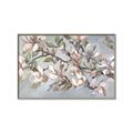 Picture of Pink Mangnolias Branch II _GroupedProduct_Rectangle_Landscape_Canvas_Framed_
