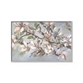 Picture of Pink Mangnolias Branch II _GroupedProduct_Rectangle_Landscape_Canvas_Framed_