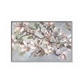 Picture of Pink Mangnolias Branch II _GroupedProduct_Rectangle_Landscape_Canvas_Framed_