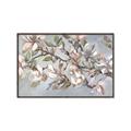 Picture of Pink Mangnolias Branch II _GroupedProduct_Rectangle_Landscape_Canvas_Framed_