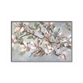 Picture of Pink Mangnolias Branch II _GroupedProduct_Rectangle_Landscape_Canvas_Framed_