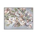 Picture of Pink Mangnolias Branch II _GroupedProduct_Rectangle_Landscape_Canvas_Framed_