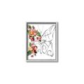 Picture of Floral Butterfly I _GroupedProduct_Rectangle_Portrait_Canvas_Framed_