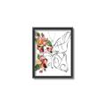 Picture of Floral Butterfly I _GroupedProduct_Rectangle_Portrait_Canvas_Framed_