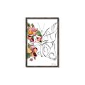 Picture of Floral Butterfly I _GroupedProduct_Rectangle_Portrait_Canvas_Framed_