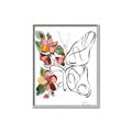 Picture of Floral Butterfly I _GroupedProduct_Rectangle_Portrait_Canvas_Framed_
