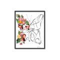 Picture of Floral Butterfly I _GroupedProduct_Rectangle_Portrait_Canvas_Framed_