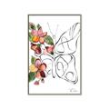 Picture of Floral Butterfly I _GroupedProduct_Rectangle_Portrait_Canvas_Framed_