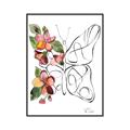 Picture of Floral Butterfly I _GroupedProduct_Rectangle_Portrait_Canvas_Framed_