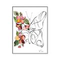 Picture of Floral Butterfly I _GroupedProduct_Rectangle_Portrait_Canvas_Framed_