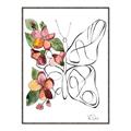 Picture of Floral Butterfly I _GroupedProduct_Rectangle_Portrait_Canvas_Framed_