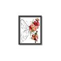 Picture of Floral Butterfly II _GroupedProduct_Rectangle_Portrait_Canvas_Framed_