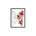 Picture of Floral Butterfly II _GroupedProduct_Rectangle_Portrait_Canvas_Framed_