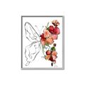 Picture of Floral Butterfly II _GroupedProduct_Rectangle_Portrait_Canvas_Framed_