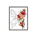 Picture of Floral Butterfly II _GroupedProduct_Rectangle_Portrait_Canvas_Framed_