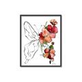 Picture of Floral Butterfly II _GroupedProduct_Rectangle_Portrait_Canvas_Framed_