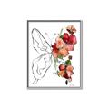 Picture of Floral Butterfly II _GroupedProduct_Rectangle_Portrait_Canvas_Framed_