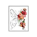 Picture of Floral Butterfly II _GroupedProduct_Rectangle_Portrait_Canvas_Framed_