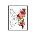 Picture of Floral Butterfly II _GroupedProduct_Rectangle_Portrait_Canvas_Framed_