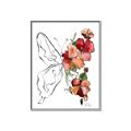 Picture of Floral Butterfly II _GroupedProduct_Rectangle_Portrait_Canvas_Framed_