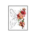 Picture of Floral Butterfly II _GroupedProduct_Rectangle_Portrait_Canvas_Framed_