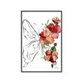 Picture of Floral Butterfly II _GroupedProduct_Rectangle_Portrait_Canvas_Framed_